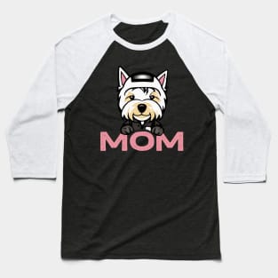 Westie Mom Dog Owner West Highland White Terrier Dog Mother Baseball T-Shirt